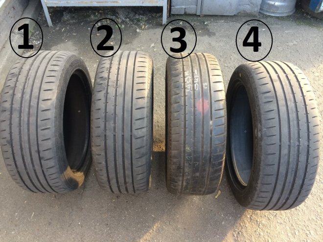  4  205/50 R17 Continental SportContact2 1  4 -  2  3 -  .   4  - 550 