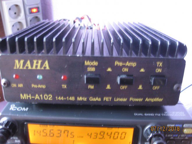  VHF MAHA MH102 144-148mhz power output-30W GaAs-Fet-preamplifier0961832525 ur5tka@gmail.com   2 144-148