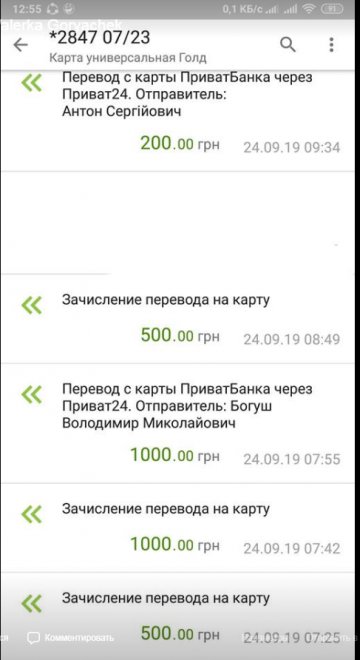 + 1000   ,+ 1000   ,+ 500  Sergey Vasiliev,+ 500    ,+ 200  .,   