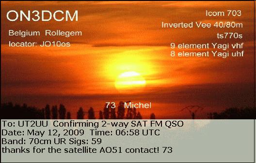 AO-51,  .    SKY Repeaters     SAT - QSO           