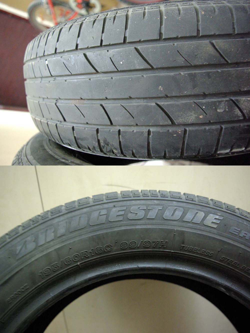  /  195/60/16  99/97 Bridgestone ER30  3-3.5