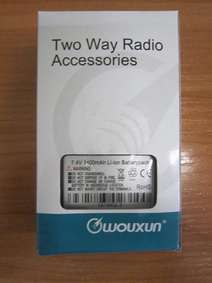      WOUXUN KG-UVD1P  Li-ion  1400mAh 10 , 67 22 9 42