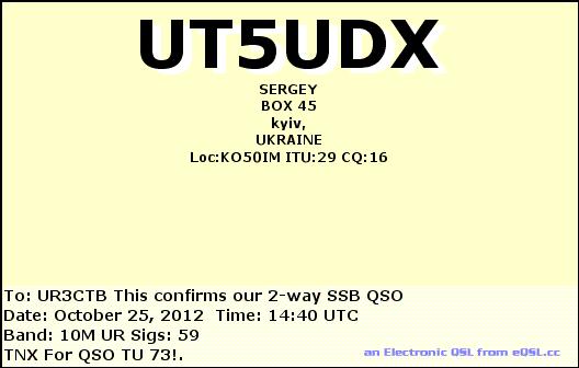 UT5UDX-UR3CTB QSO " "  10-. C 
