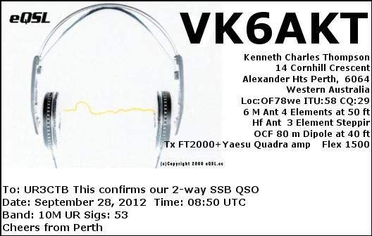 90% VK   SSB  10-  RS 5.3     " ",    
