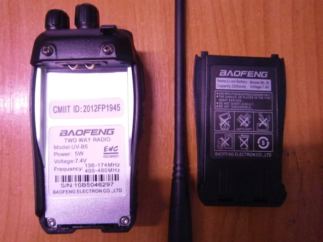    BAOFENG UV-B5:: FM: 65-108  ()VHF: 136-174  (/)UHF: 400-480  (/)  128TCSS  (    LPD ).DCS  (     )