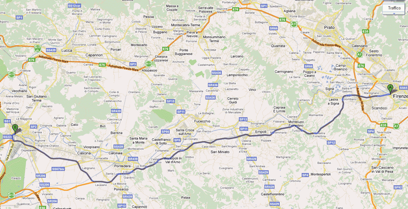 � ������ �������� ����� ���������� ���������, ���� ����� �� ��� �������������� ����� �� �������������,���������� ��������� SGS (Stada di grande communicazione)�������� �� ��������� � ���� ����� ������� �� ������ �� ������� �11, �� � �� ���������� Fi-Pi-Li, �� ������ ��� ������ �� ����� �� ����