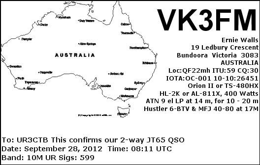 new one VK in JT VK3FM